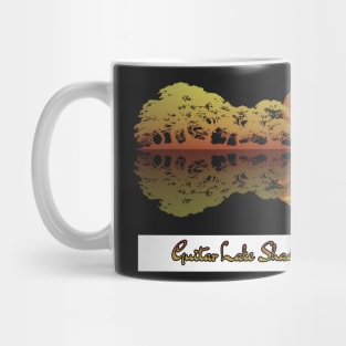 Guitar Lake Shadow Love Guitar Musician Mug